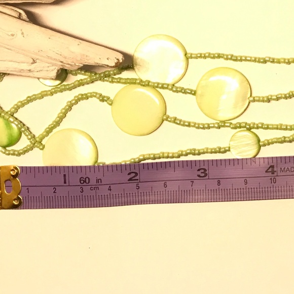 Super Cute Green Beaded Long Necklace - Picture 4 of 5